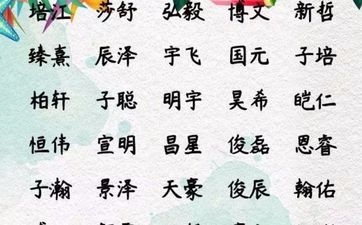 白姓男孩名字2026年6月25日出生的 白姓男孩名字2026年6月25日出生的
